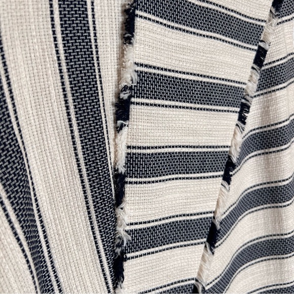 NWT TESS GIBERSON Linen and Cotton Blend Striped Shift Dress. Size 0 - Picture 2 of 8